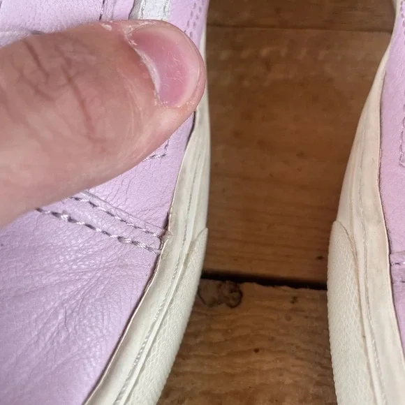Van's Mens 6 Womens 7 Nude Pink Leather Old School Ultra Cush Shoes 500664 - Picture 4 of 12